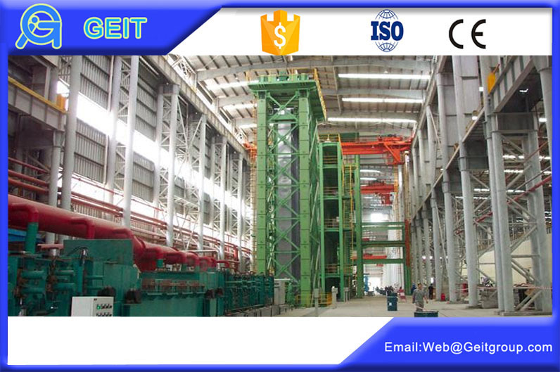 Continuous steel coil annealing and galvanizing line